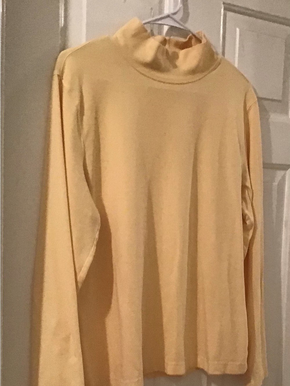 Talbots Butter-Yellow Classic Turtleneck Size XL